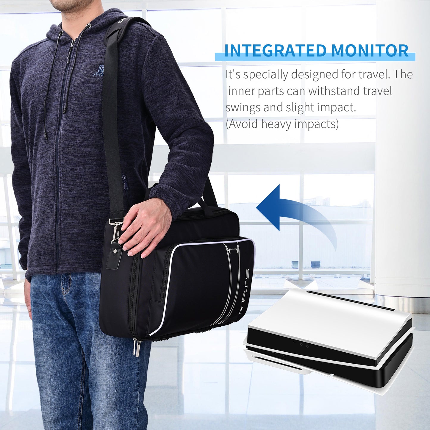 G-STORY 14" Inch IPS 4k 60Hz Portable Monitor Gaming Display Integrated with PS5 Slim(not Included)