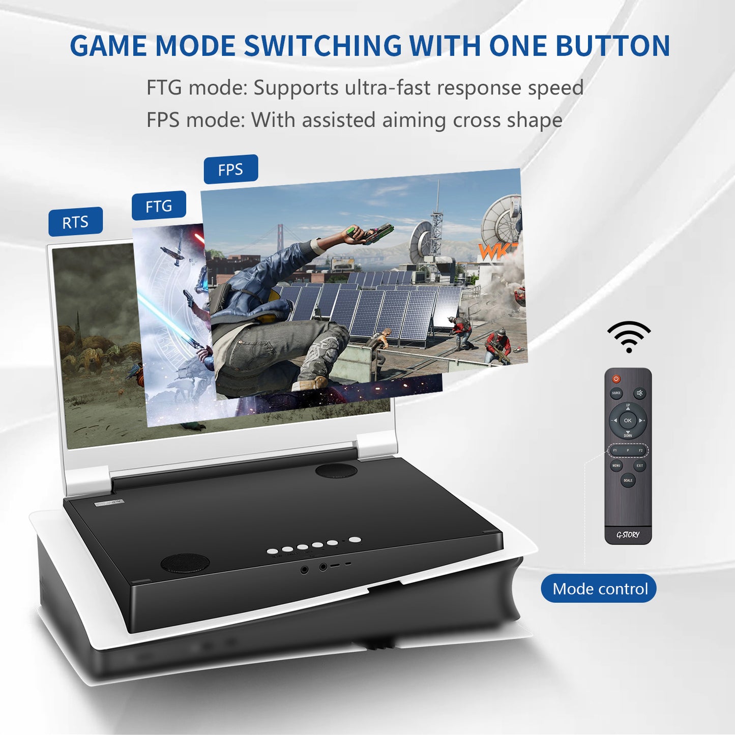 G-STORY 14" Inch IPS 4k 60Hz Portable Monitor Gaming Display Integrated with PS5 pro(not Included)