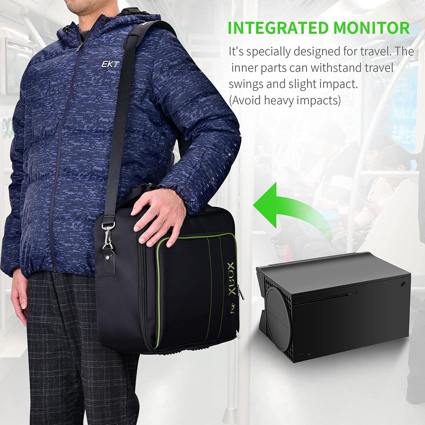 G-STORY 12.5" Portable Monitor for Xbox Series X, UHD 1080p Portable Gaming Monitor