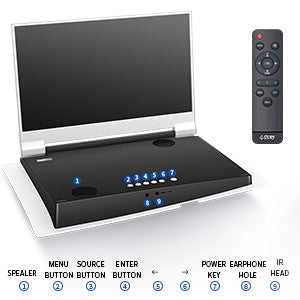 G-STORY 14" Inch IPS 4k 60Hz Portable Monitor Gaming Display Integrated with PS5 pro(not Included)