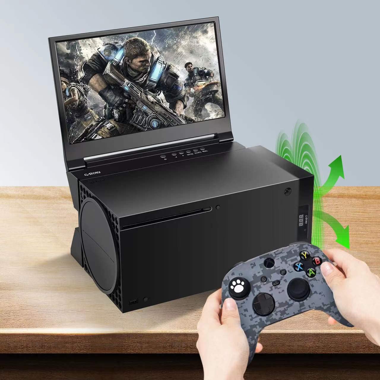 G-STORY Cooling Fan for Xbox Series X with Automatic Fan Speed Adjustable by Temperature, LED Display, High Performance Cooling, Low Noise