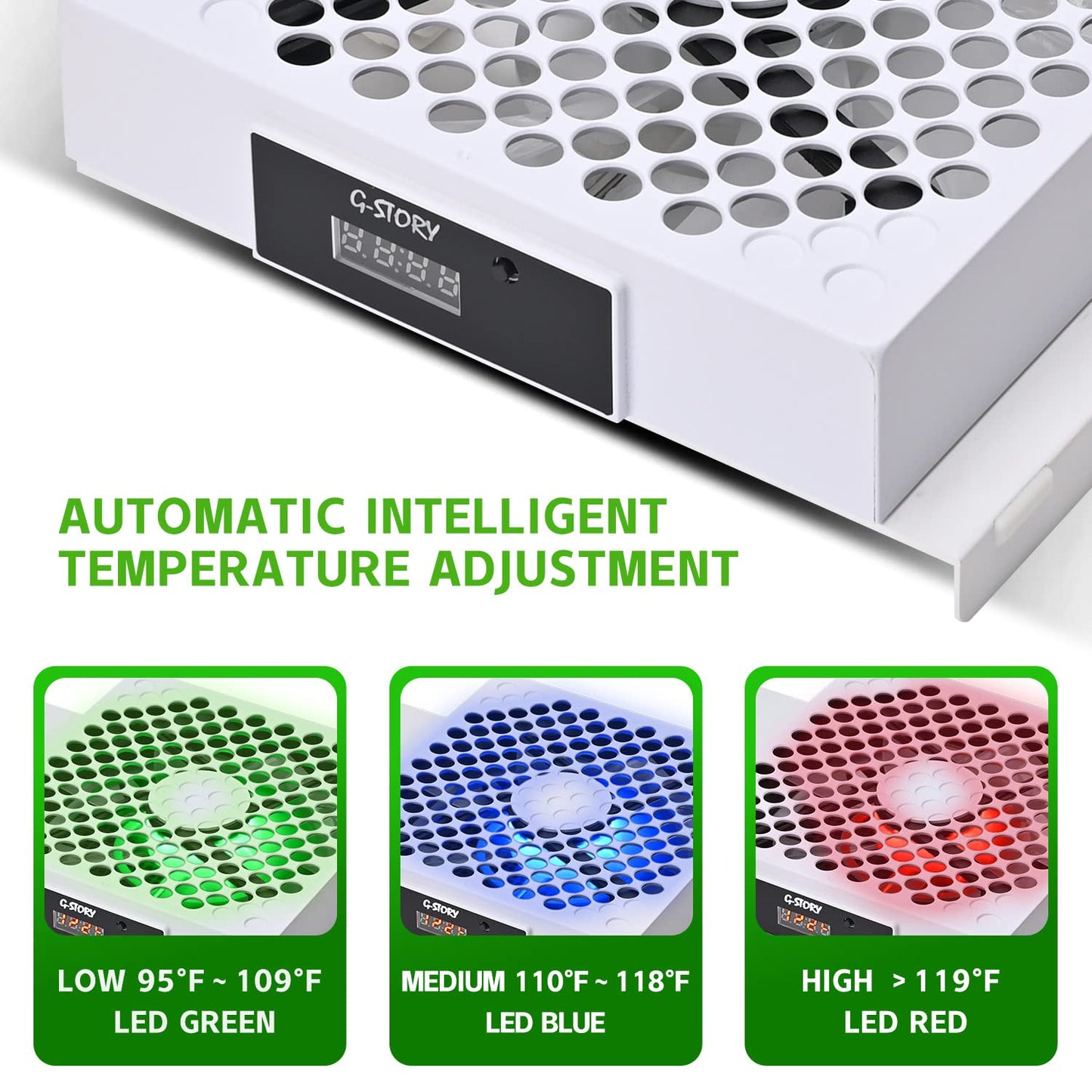 G-STORY Cooling Fan for Xbox Series S with Automatic Fan Speed Adjustable by Temperature