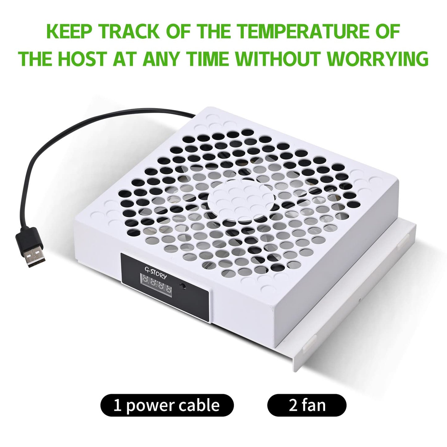 G-STORY Cooling Fan for Xbox Series S with Automatic Fan Speed Adjustable by Temperature