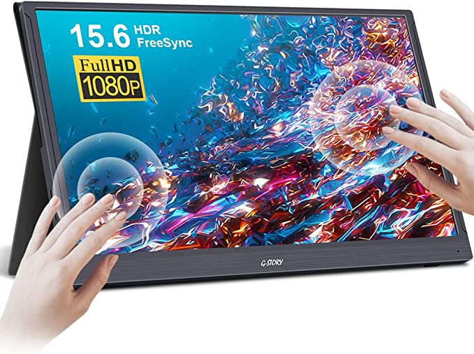 G-STORY inch Touchscreen Portable Monitor 1080P Full HD IPS