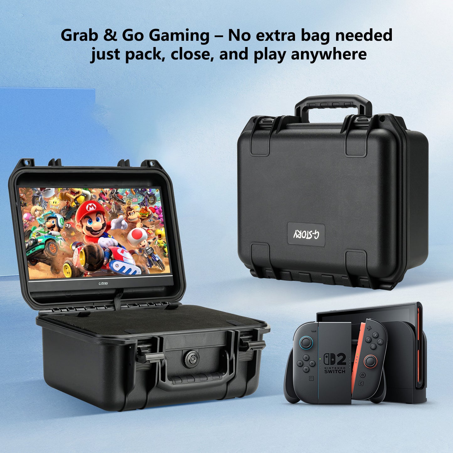 G-STORY 14" 4K&60Hz or 1080P&120Hz Portable Monitor Case for Switch 2(no Included)