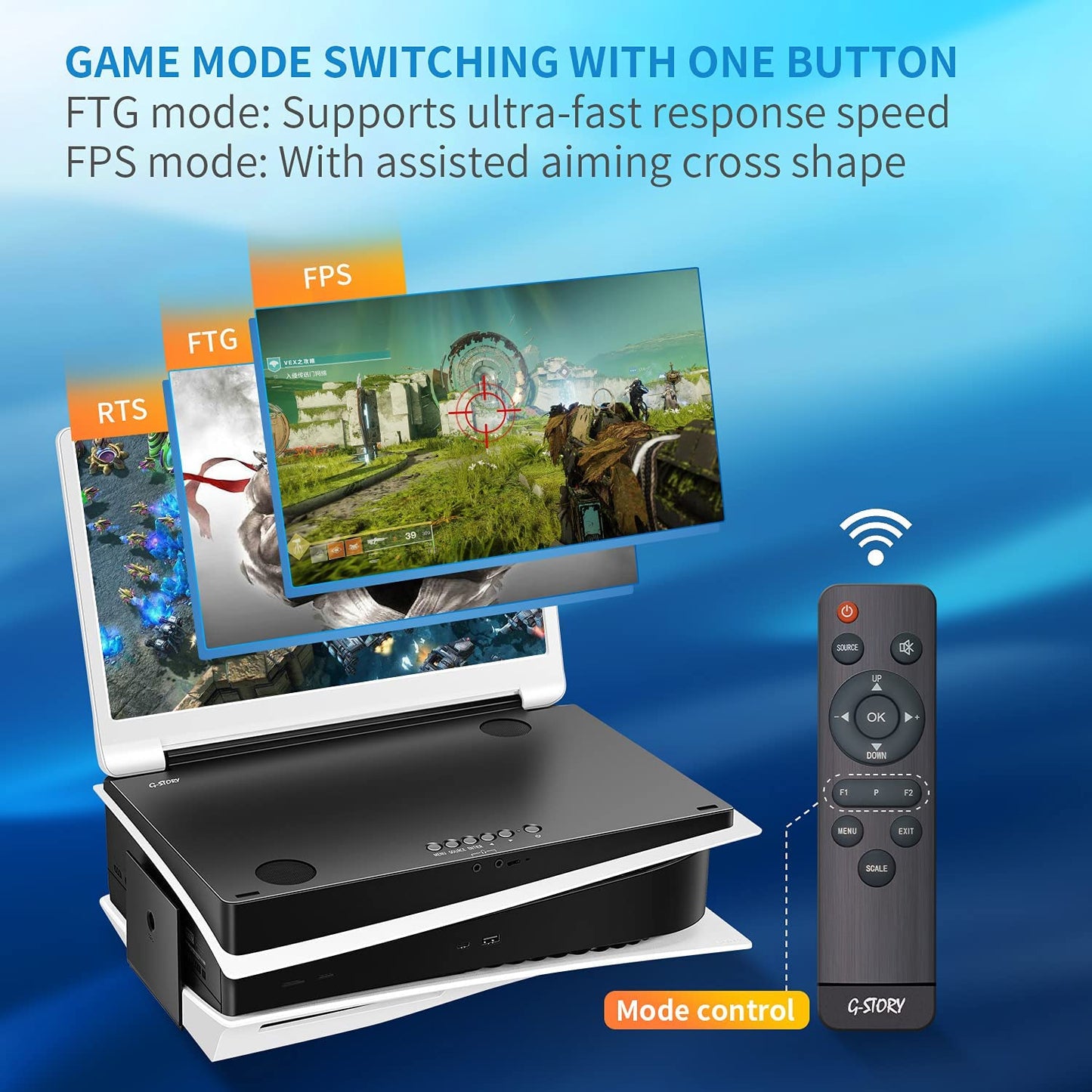 G-STORY 15.6" Inch IPS 1080p 60Hz Portable Monitor Gaming Display