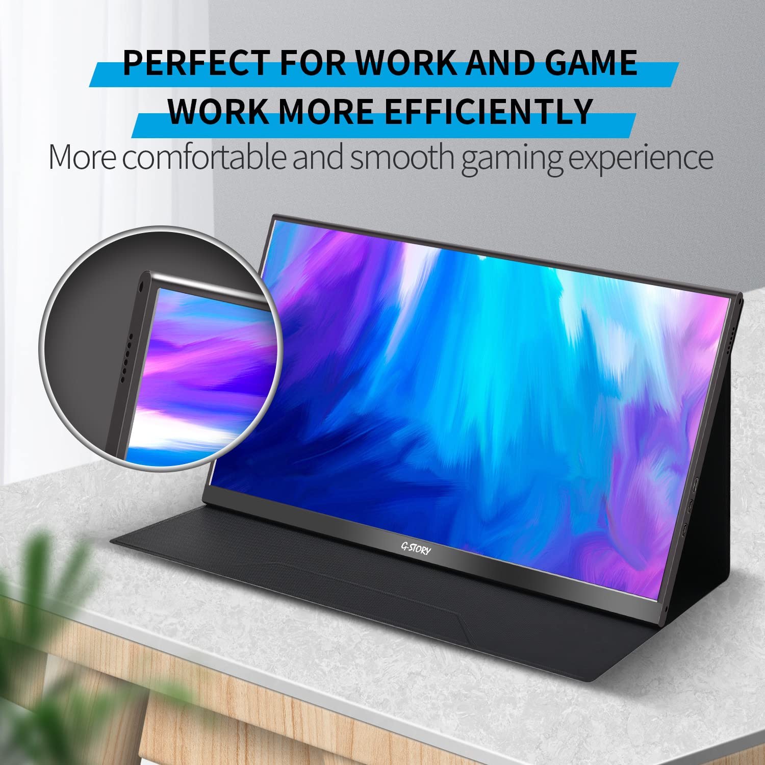 G-STORY 15.6 Inch IPS 4k 60Hz Portable Monitor Gaming Display –  g-storystore