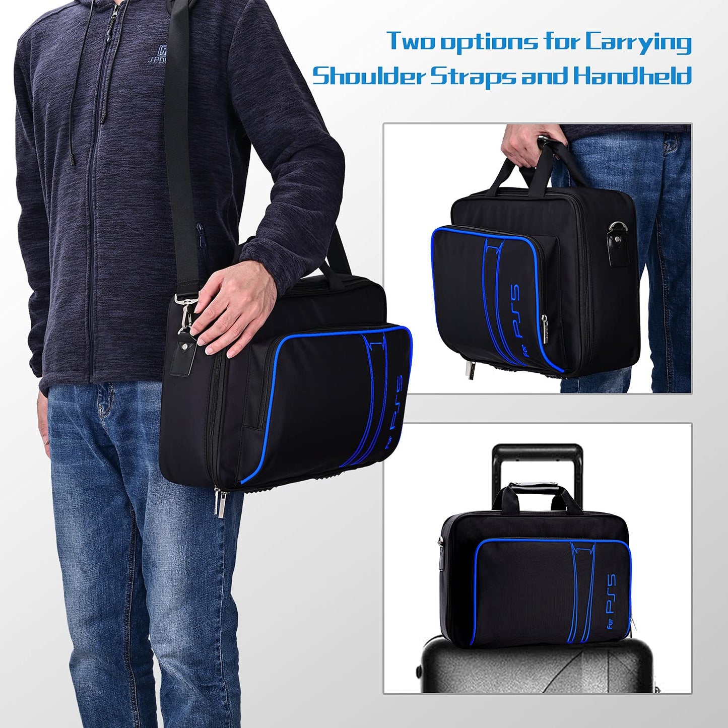 G-STORY PS5 Case, Carrying Case Travel Bag for PS5, Storage Bag Compatible PS5